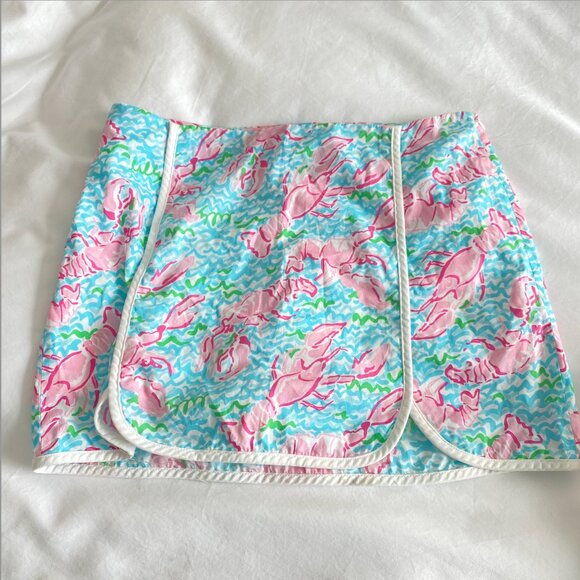 LILLY PULITZER Cala Skort in Lobstah Roll Holy Grail SZ 6 - Picture 2 of 5